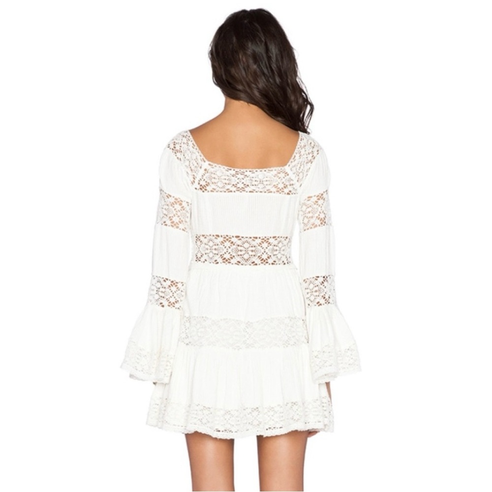 Free People White Lace Mini Dress - Picture 3 of 14